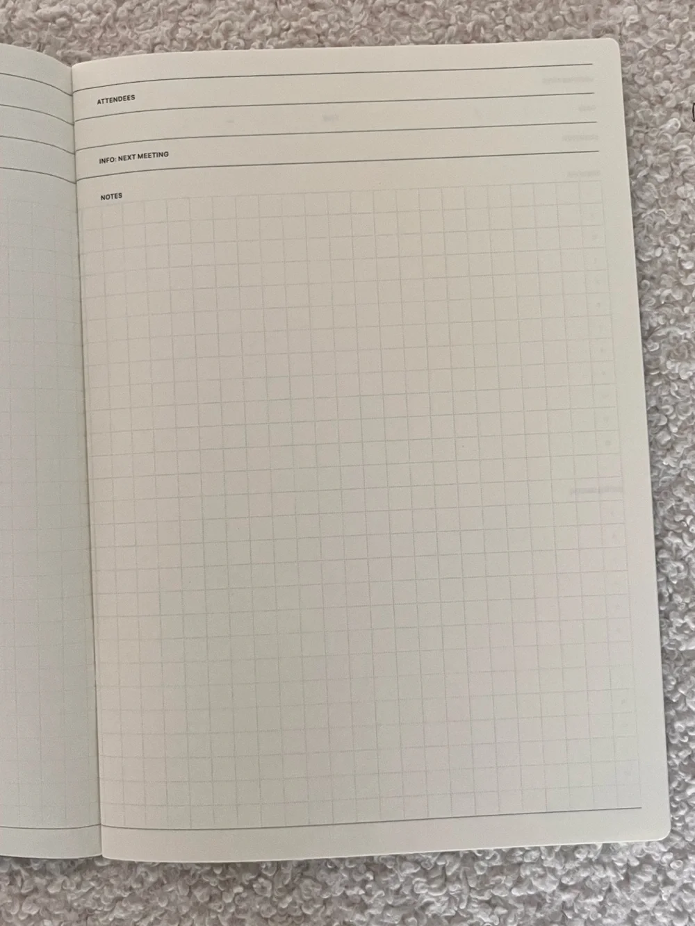 NWT🎉 LACONIC Navy Blue “Meeting” Agenda Planner Softcover